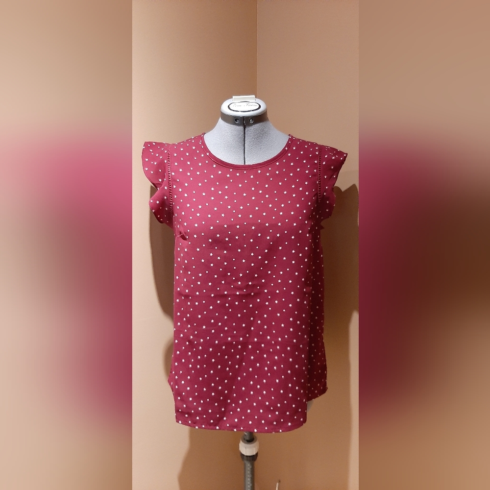 Red modcloth blouse